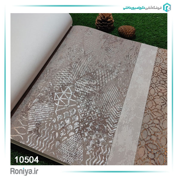 کاغذ دیواری طرح فلزکاری کد 10502