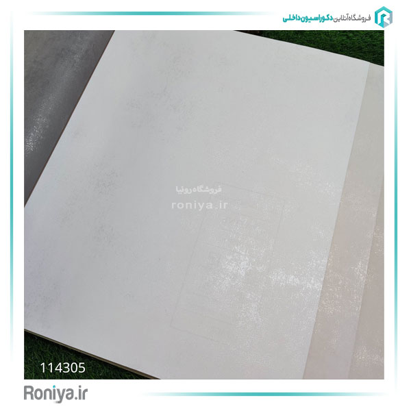 کاغذ دیواری پتینه سفید کد 114305