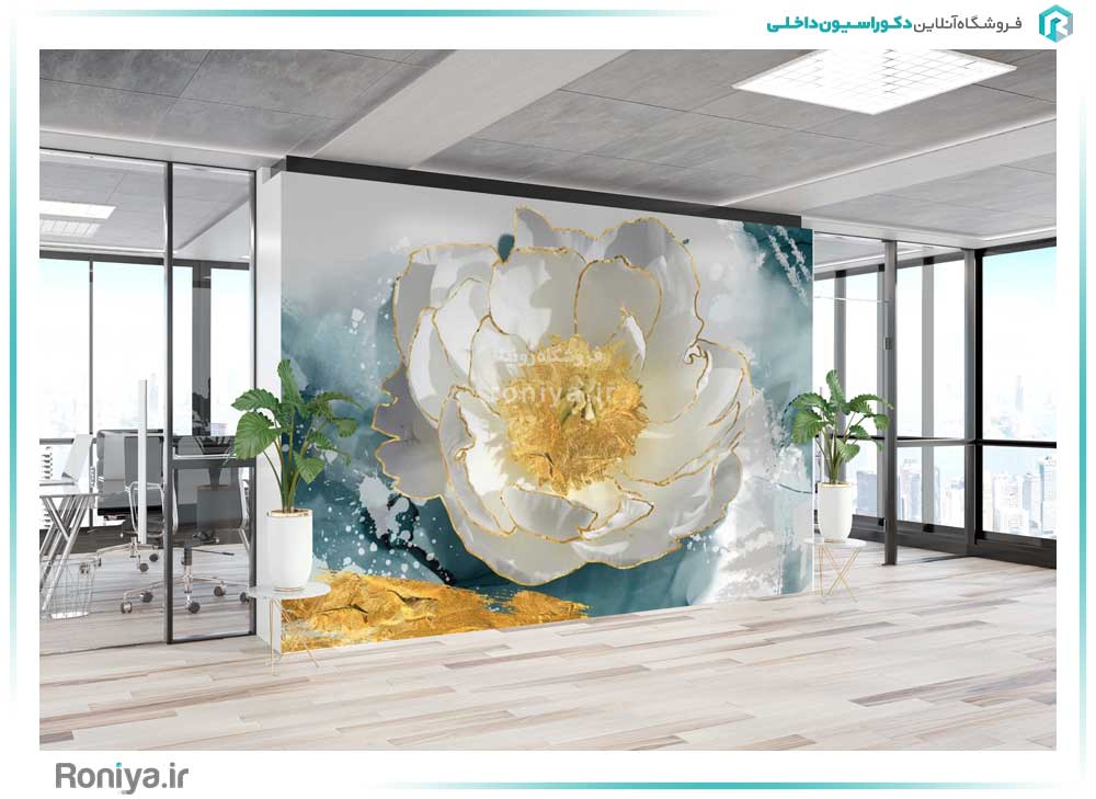 پوستر دیواری گل برجسته کد 3DF-086