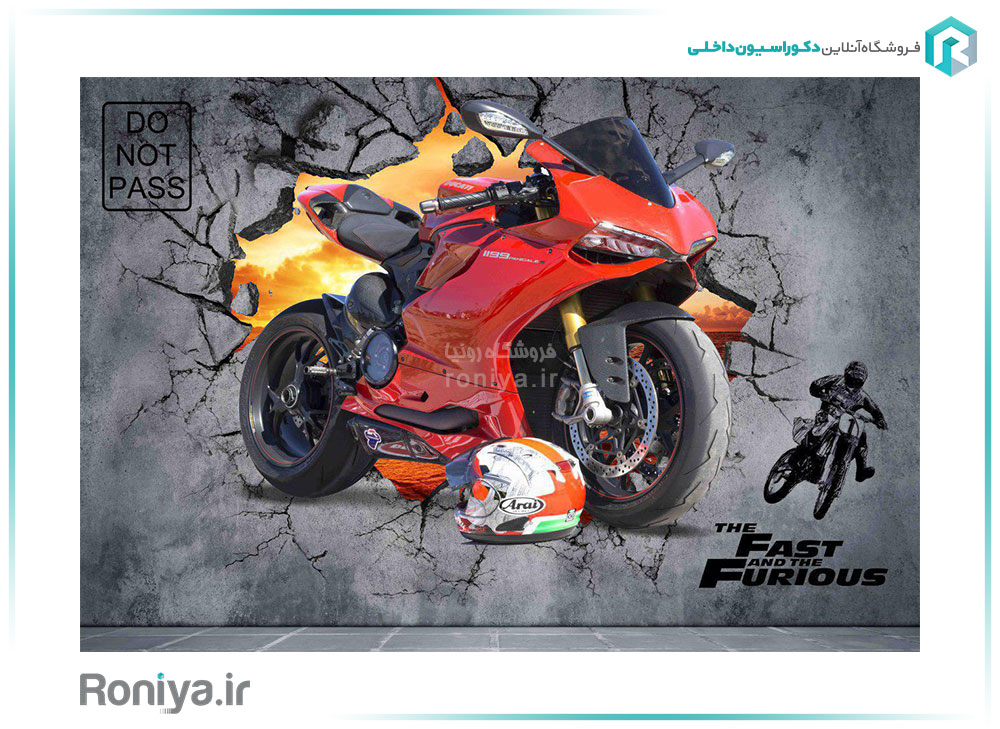 پوستر دیواری موتورسیکلت حرفه ای کد SP-029