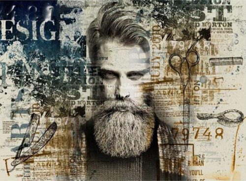 پوستر دیواری جدید آرایشگاه مردانه BS-108