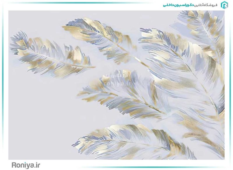 پوستر دیواری برگ طلایی کد 3DF-130 3 پوستر دیواری برگ طلایی کد 3DF-130