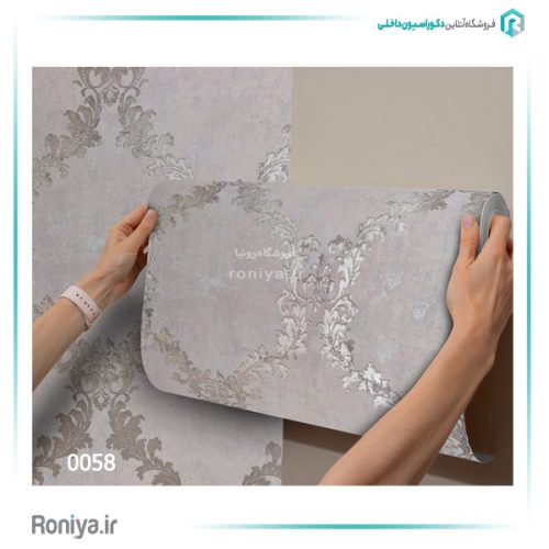 کاغذ دیواری کلاسیک روشن کد 0015