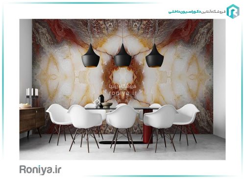 پوستر دیواری طرح سنگ کرم قهوه ای R-104 2 پوستر دیواری طرح سنگ کرم قهوه ای R-104