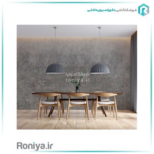 پوستر دیواری پتینه طوسیCode-S-123 2 پوستر دیواری پتینه طوسیCode-S-123