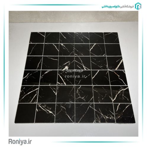 دیوارپوش بین کابینتی مشکی طرح سنگ کد 33306 2 دیوارپوش بین کابینتی مشکی طرح سنگ کد 33306