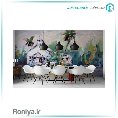 پوستر دیواری نقاشی با کاردکCode-S-158
