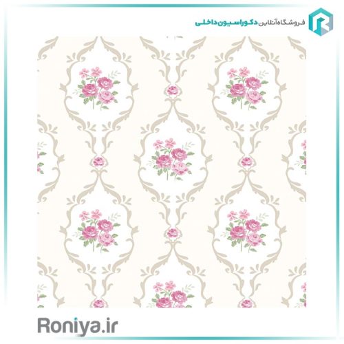 کاغذ دیواری گل ریز اتاق خواب کد 12044