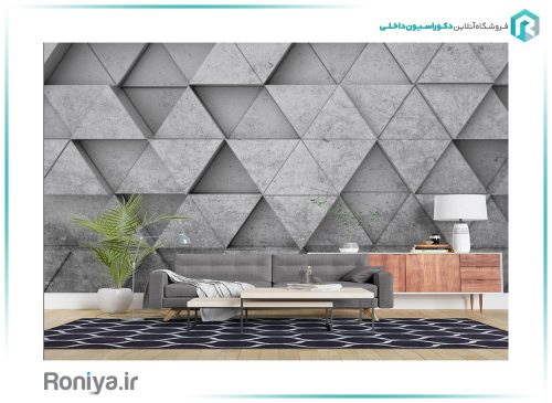 پوستر سه بعدی مدرن رنگ طوسی 3DF-571 2 پوستر سه بعدی مدرن رنگ طوسی 3DF-571