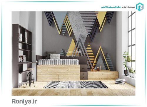 کاغذ پوستری مدرن با طرح های هندسی AB-79 3 کاغذ پوستری مدرن با طرح های هندسی AB-79