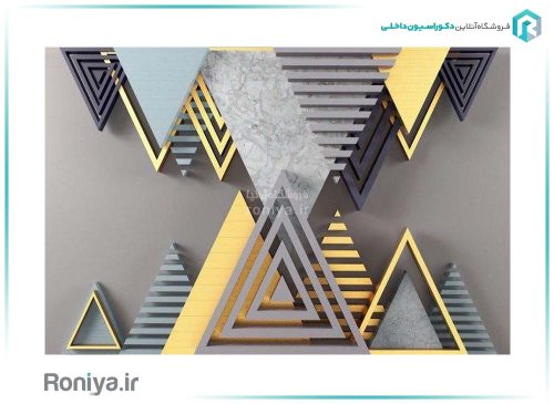 کاغذ پوستری مدرن با طرح های هندسی AB-79 4 کاغذ پوستری مدرن با طرح های هندسی AB-79