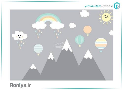 پوستر دیواری اتاق کودک طرح بالن CN-0240 2 پوستر دیواری اتاق کودک طرح بالن CN-0240