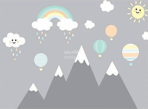 پوستر دیواری اتاق کودک طرح بالن CN-0240 3 پوستر دیواری اتاق کودک طرح بالن CN-0240