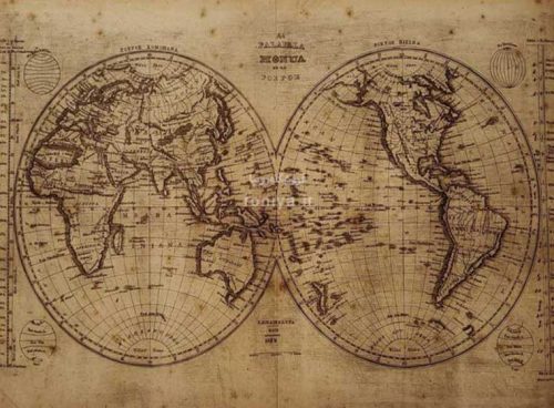 پوستر نقشه وینتیج دنیا LS-084 3 پوستر نقشه وینتیج دنیا LS-084