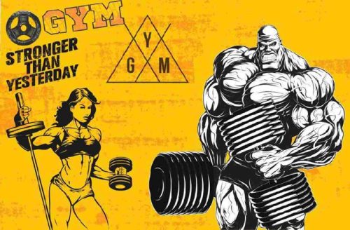 پوستر سه بعدی gym کد 3DF-526 2 پوستر سه بعدی gym کد 3DF-526