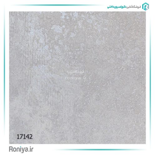 کاغذ دیواری طوسی طرح پتینه کد 17142