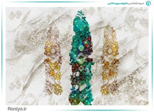 پوستر دیواری سنتی طرح پر کد 3DF-092