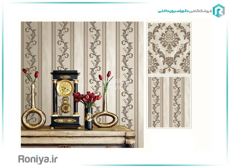 کاغذ دیواری طرح جدید کلاسیک کد 88018 5 کاغذ دیواری طرح جدید کلاسیک کد 88018