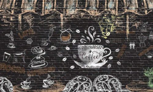 پوستردیواری فانتزی کافه S-125 2 پوستردیواری فانتزی کافه