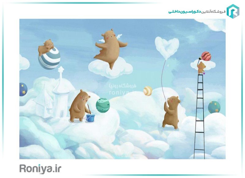 پوستر دیواری خرس برای اتاق کودک CN-0205