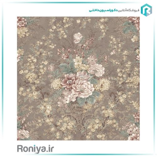 کاغذ دیواری با طرح دسته گل رنگی کد 22011 4 کاغذ دیواری با طرح دسته گل رنگی کد 22011