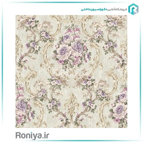کاغذ دیواری گلدار با رنگ های خاص کد 22028 5 کاغذ دیواری گلدار با رنگ های خاص کد 22028