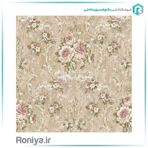 کاغذ دیواری گلدار با رنگ های خاص کد 22028 4 کاغذ دیواری گلدار با رنگ های خاص کد 22028