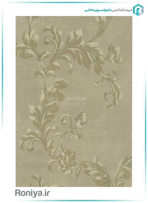 کاغذ دیواری پیچک زیتونی کد 22055 2 کاغذ دیواری پیچک زیتونی کد 22055