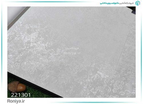 کاغذ دیواری طوسی و سفید کد 221301 7 کاغذ دیواری طوسی و سفید کد 221301