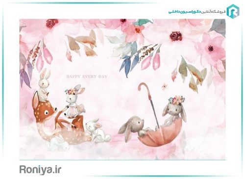 پوستر اتاق کودک رنگ روشن CN-0222 2 پوستر اتاق کودک رنگ روشن CN-0222