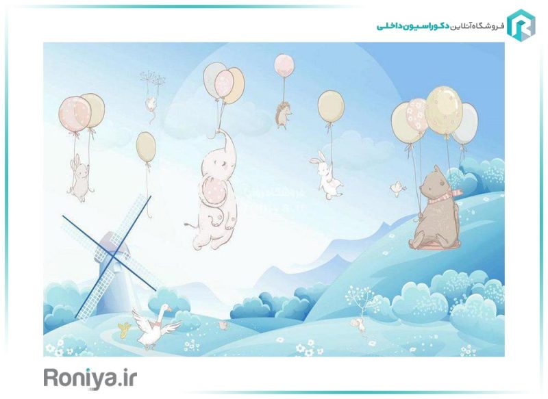 پوستر اتاق کودک رنگ روشن CN-0206