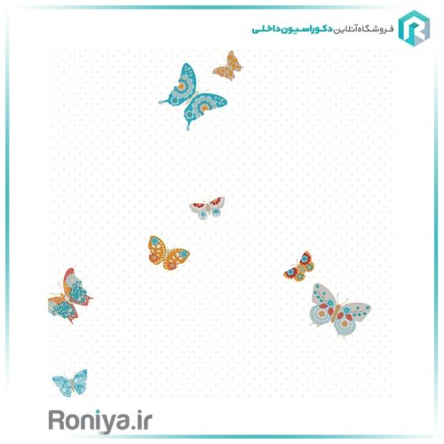 کاغذ دیواری بچه گانه پروانه
