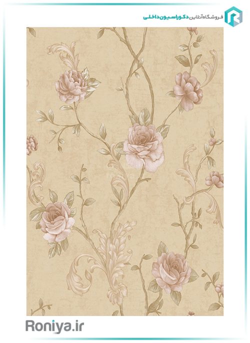 کاغذ دیواری گل رز اتاق خواب کد25011 4 کاغذ دیواری گل رز اتاق خواب کد25011