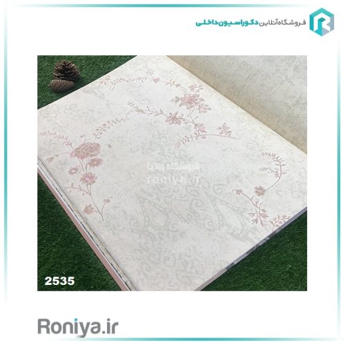 کاغذ دیواری شاخ گلهای ظریف Code-2556 2 کاغذ دیواری شاخ گلهای ظریف