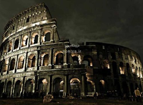 پوستر دیواری طرح کولوسئوم کد 3D-051 4 پوستر دیواری طرح کولوسئوم کد 3D-051
