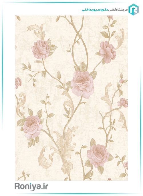 کاغذ دیواری گل رز اتاق خواب کد25011 3 کاغذ دیواری گل رز اتاق خواب کد25011
