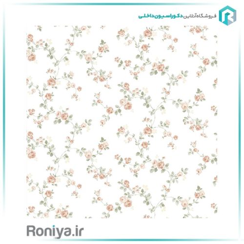 کاغذ دیواری طرح گل شلوغ کد 25044