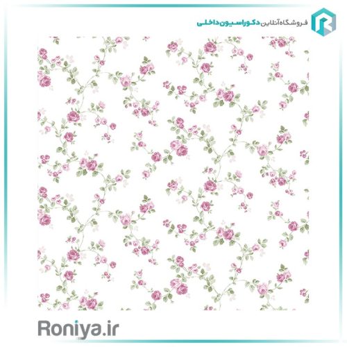کاغذ دیواری طرح گل شلوغ کد 25044