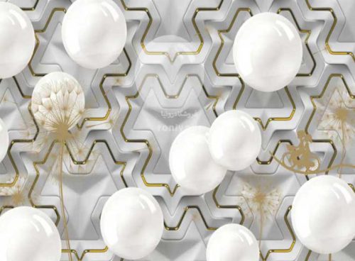 پوستر دیواری سه بعدی گوی کد 3DF-211