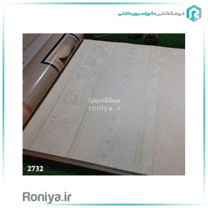 کاغذ دیواری ارزان راه راه کلاسیک رنگ روشنCode-2732