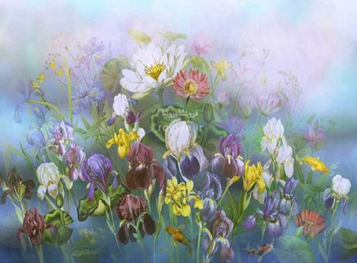 پوستر دیواری گل کد 3DF-276 4 پوستر دیواری گل کد 3DF-276