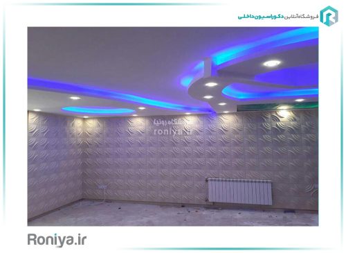 دیوارپوش سه بعدی طرح لوتوس کد 3D-W108 5 دیوارپوش سه بعدی طرح لوتوس کد 3D-W108