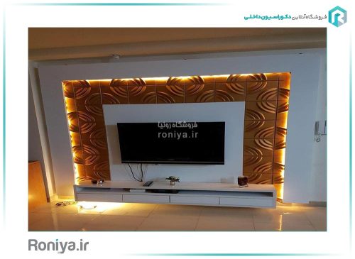 دیوارپوش سه بعدی طرح لوتوس کد 3D-W108 4 دیوارپوش سه بعدی طرح لوتوس کد 3D-W108