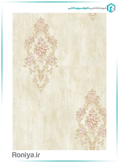 کاغذ دیواری تک گل داماسک کد 30011 4 کاغذ دیواری تک گل داماسک کد 30011