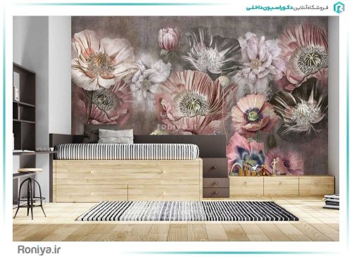 پوستر دیواری طرح گل Code-3DF-379 2 پوستر دیواری طرح گل Code-3DF-379