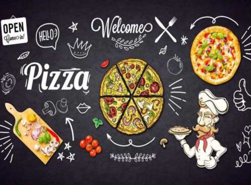 پوستر دیواری فست فود کد 3DF-061 4 پوستر دیواری فست فود کد 3DF-061