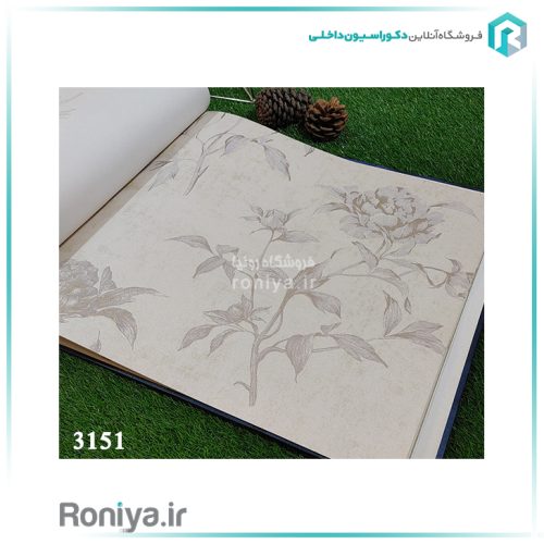 کاغذ دیواری شاخه گل رزCode-3116-3151-3153-3155 4 کاغذ دیواری شاخه گل رزCode-3116-3151-3153-3155