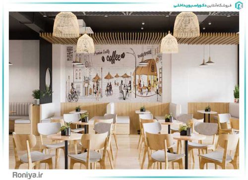 پوستر دیواری هنری کافه کد RT-008 3 پوستر دیواری هنری کافه