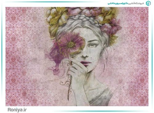 پوستر دیواری چهره زن کد Z14 4 پوستر دیواری چهره زن کد Z14