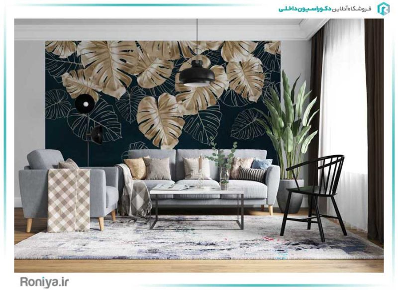 پوستر دیواری سه بعدی طرح برگ کد 3DF-057 2 پوستر دیواری سه بعدی طرح برگ کد 3DF-057